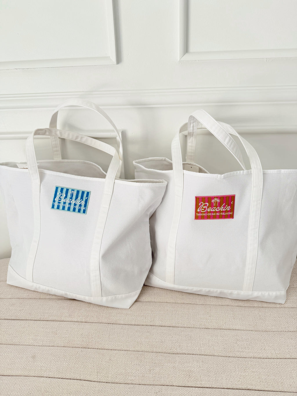 Custom Canvas Tote w/ Patch