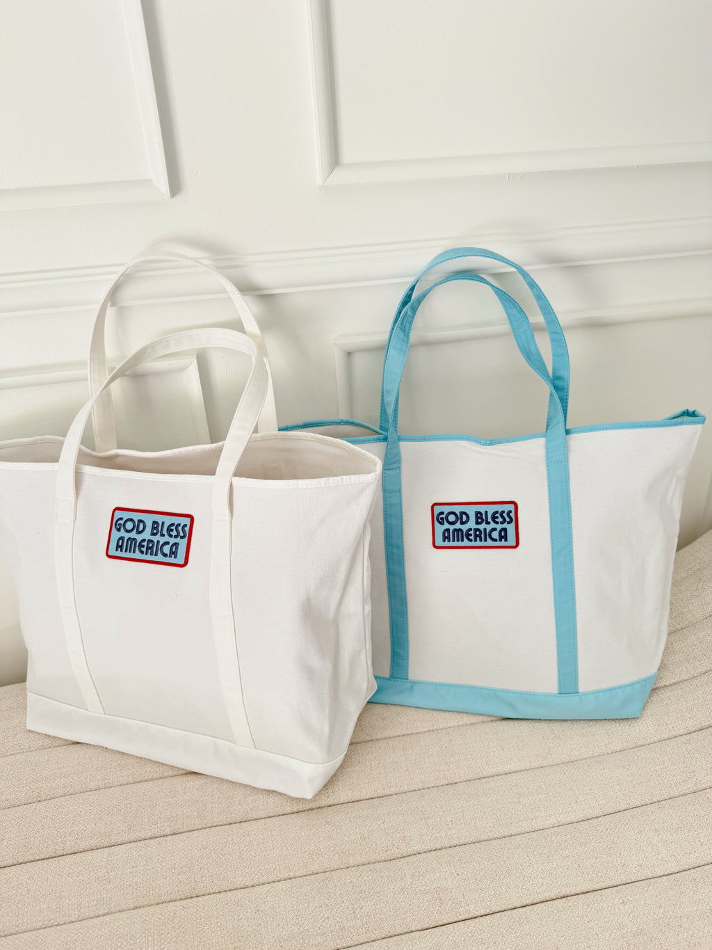 Custom Canvas Tote w/ Patch