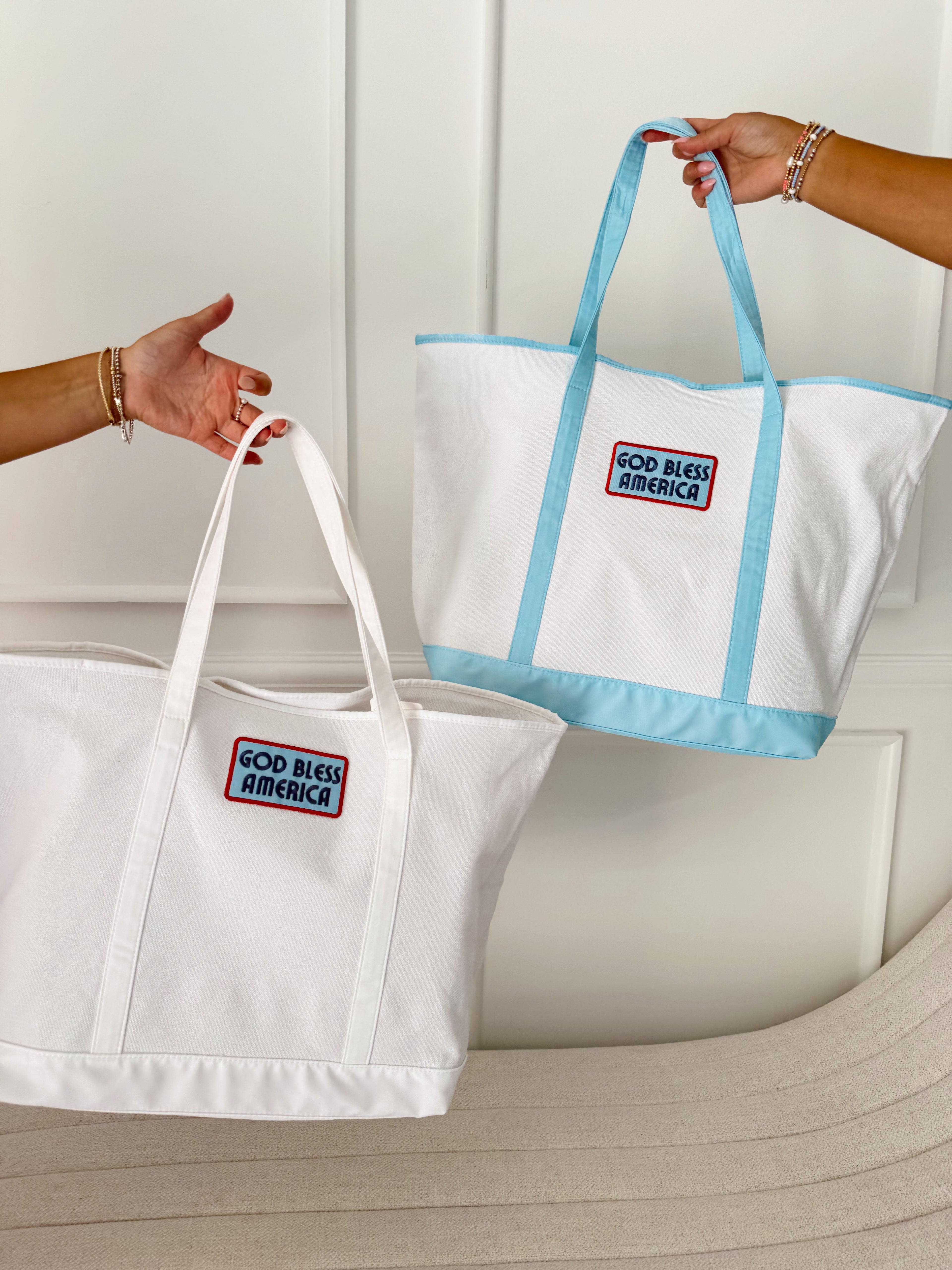 Custom Canvas Tote w/ Patch