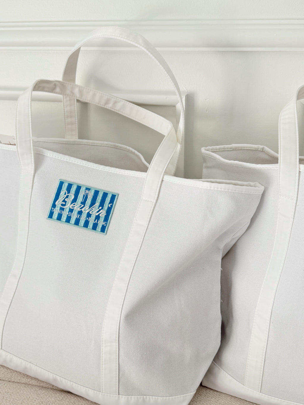 Custom Canvas Tote w/ Patch