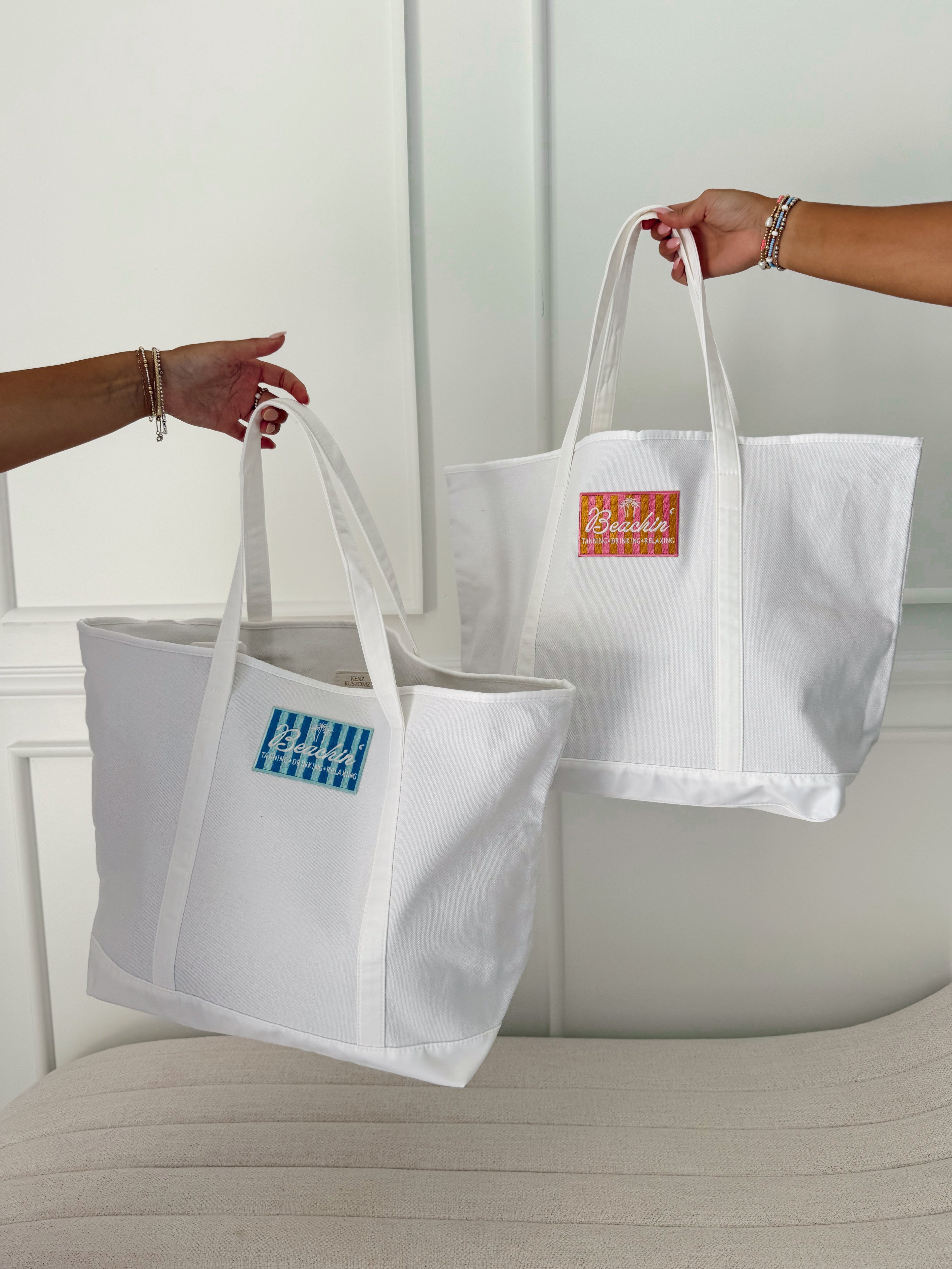 Custom Canvas Tote w/ Patch