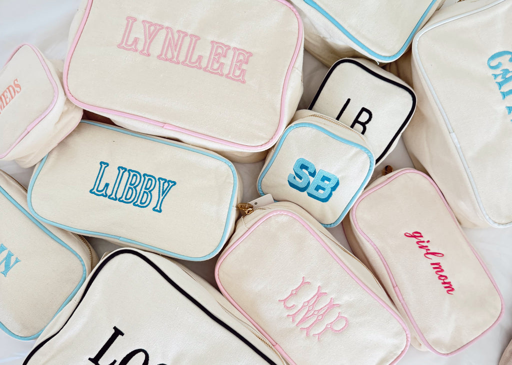 Canvas Makeup Bag Collection - PLAIN NO EMBROIDERY