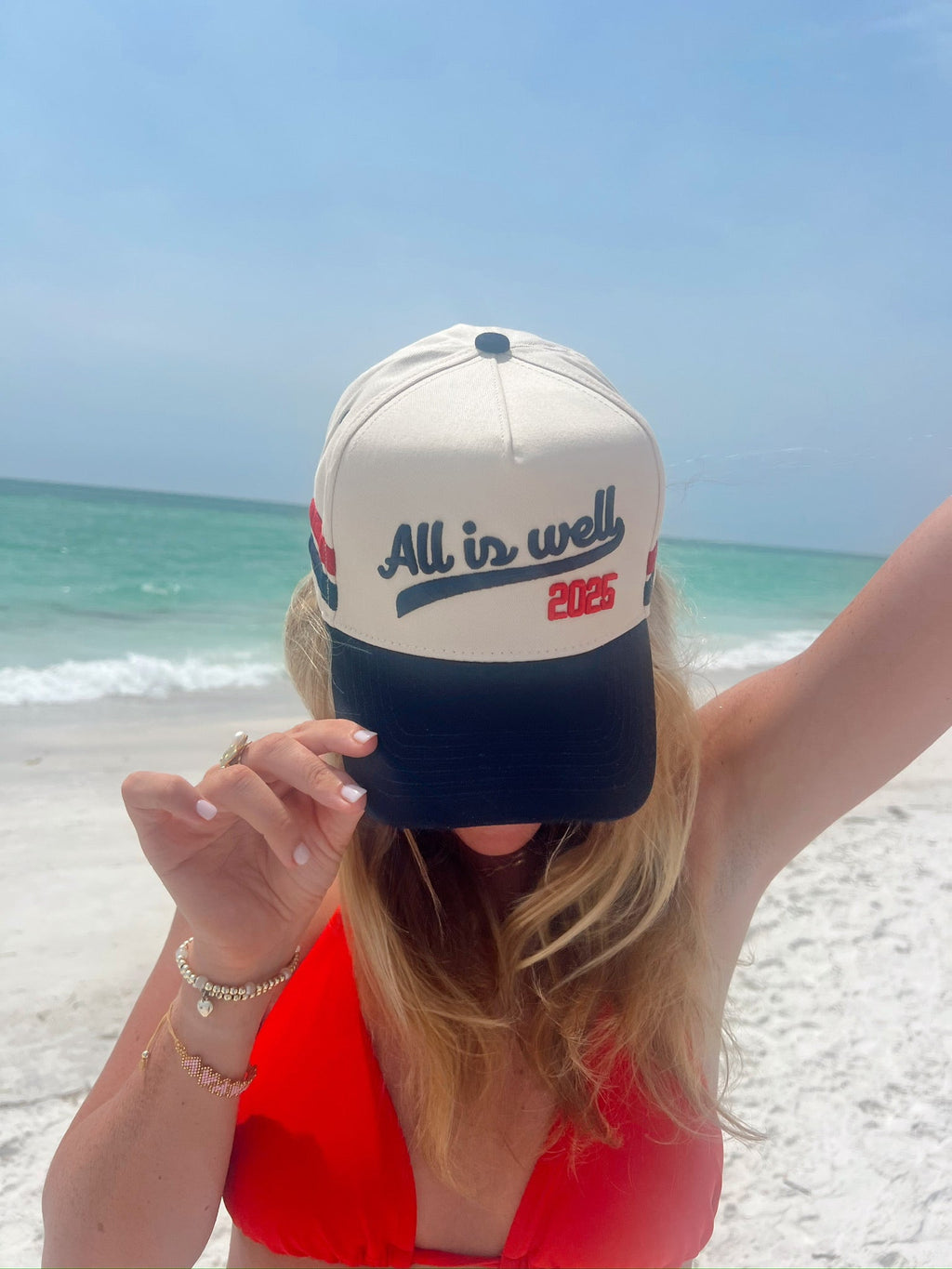 All is Well - Navy Vintage Trucker Hat