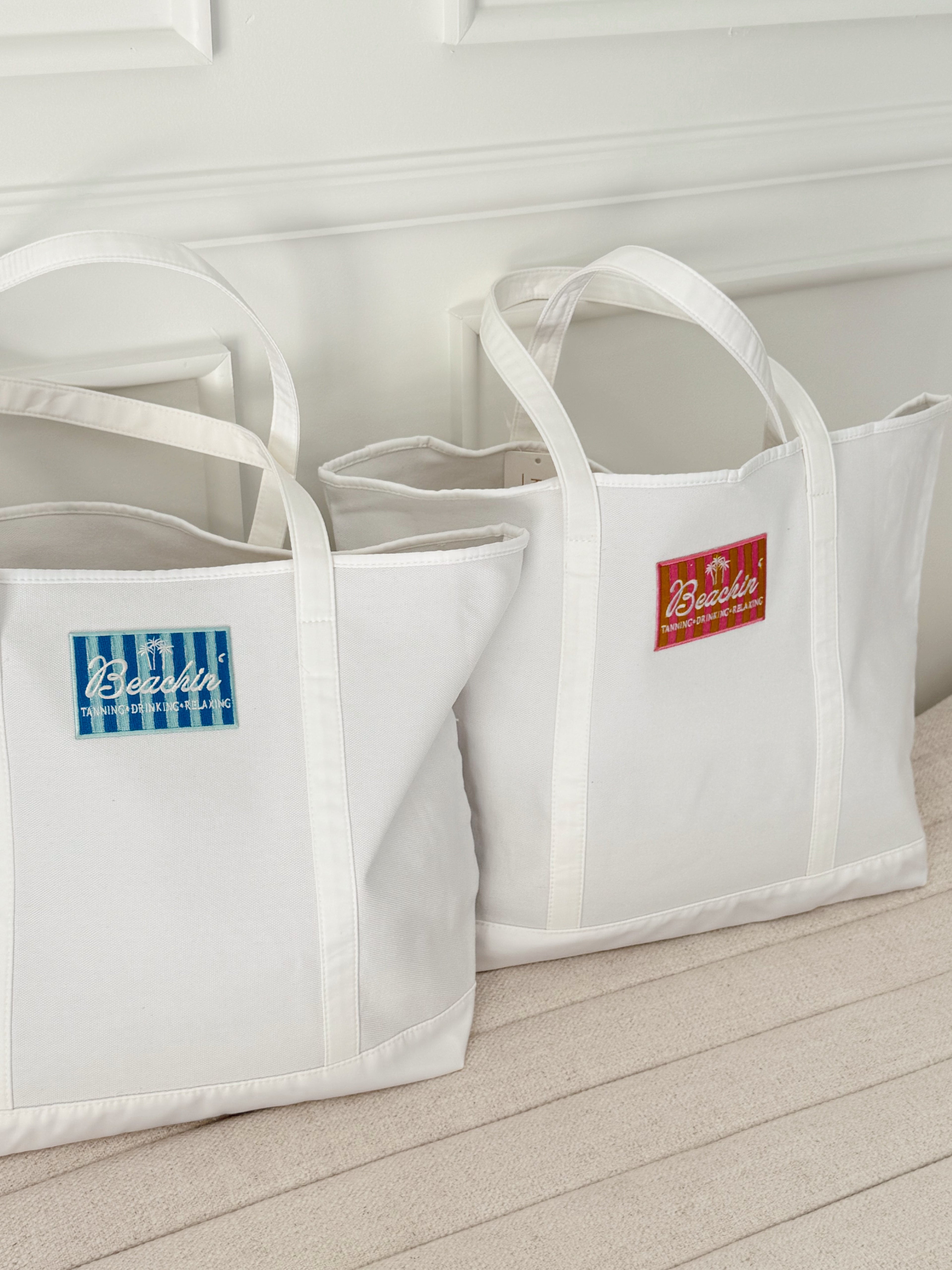 Custom Canvas Tote w/ Patch