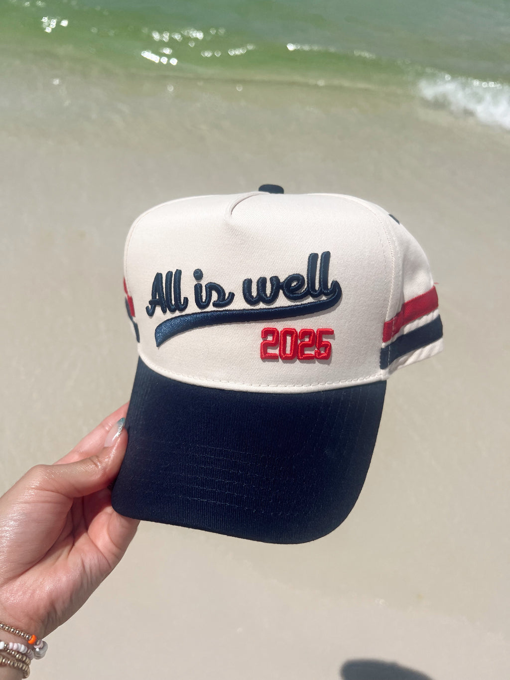 All is Well - Navy Vintage Trucker Hat