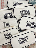 Canvas Makeup Bag Collection - PLAIN NO EMBROIDERY