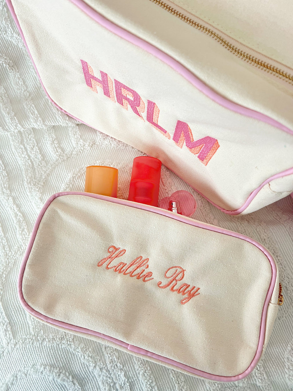 Canvas Makeup Bag Collection - PLAIN NO EMBROIDERY